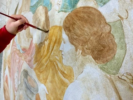 Fresco course in art studio in the Lake Garda hinterland 6